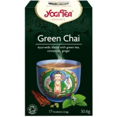 Ajurvedinė žalioji arbata su prieskoniais, ekologiška (17pak)